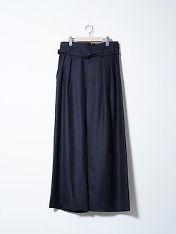 IRENISA MENS BELTED HIGH-WAIST BAGGY PANTS IMAGE9