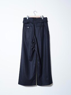 IRENISA MENS BELTED HIGH-WAIST BAGGY PANTS IMAGE10