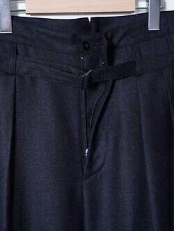 IRENISA MENS BELTED HIGH-WAIST BAGGY PANTS IMAGE12