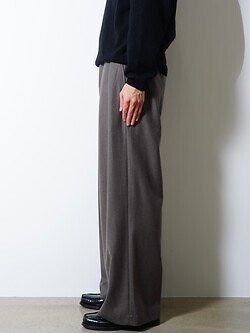 IRENISA 남성 BELTED HIGH-WAIST BAGGY PANTS 이미지2