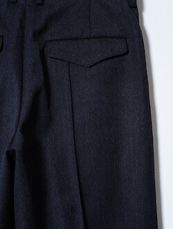 IRENISA MENS ONE-TUCK BAGGY TROUSERS IMAGE7