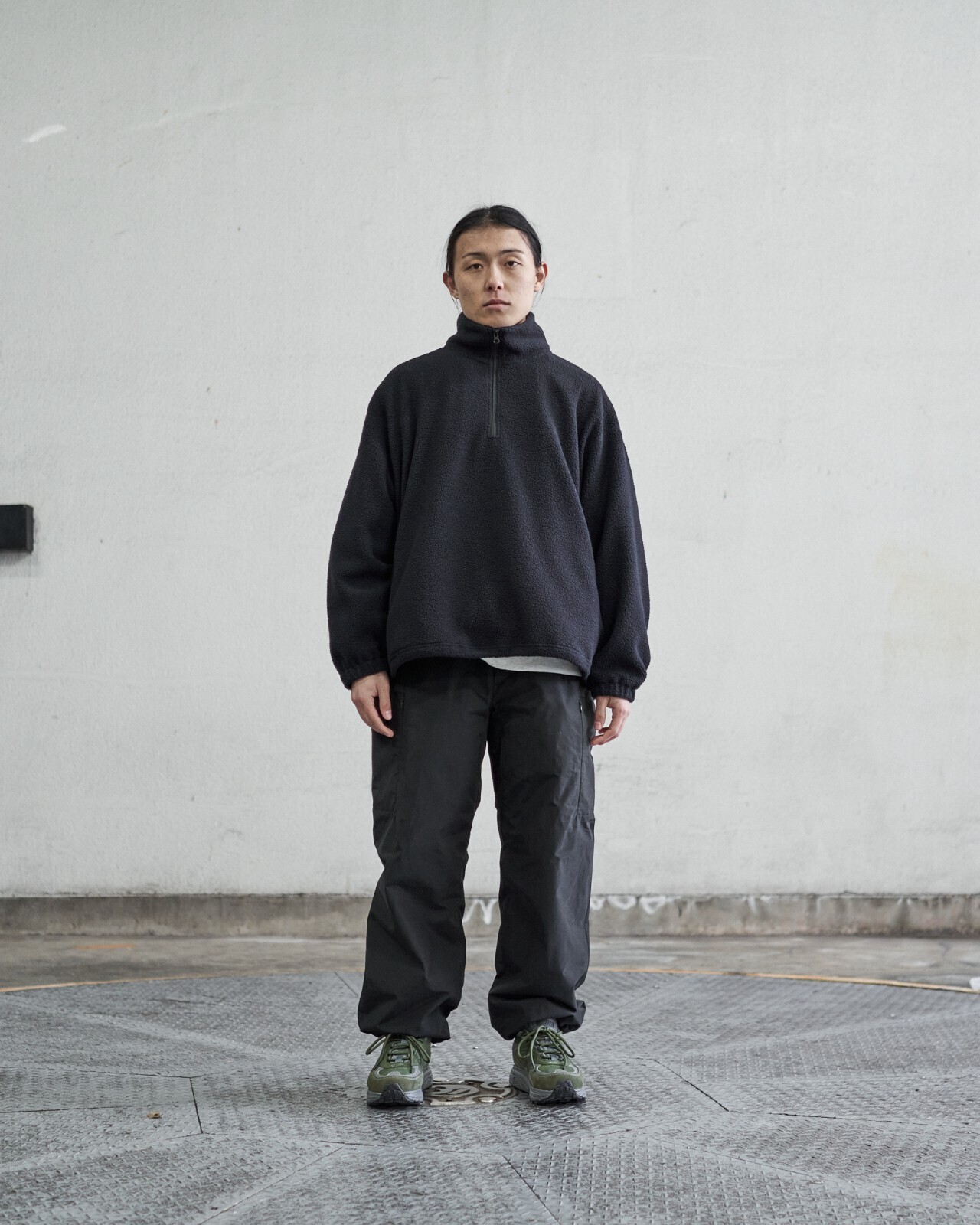 フレッシュサービス メンズ ポーラテックフリース スタンドカラープルオーバー 画像8