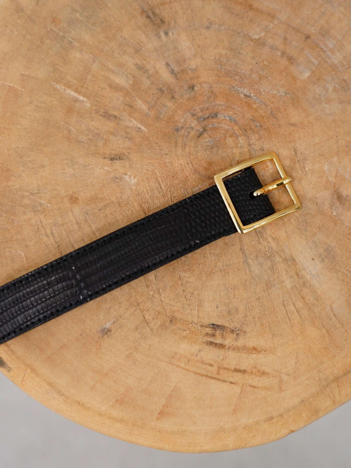 BISOWN WOMENS & MENS LIZARD CLASSIC SQUARE BELT 写真12