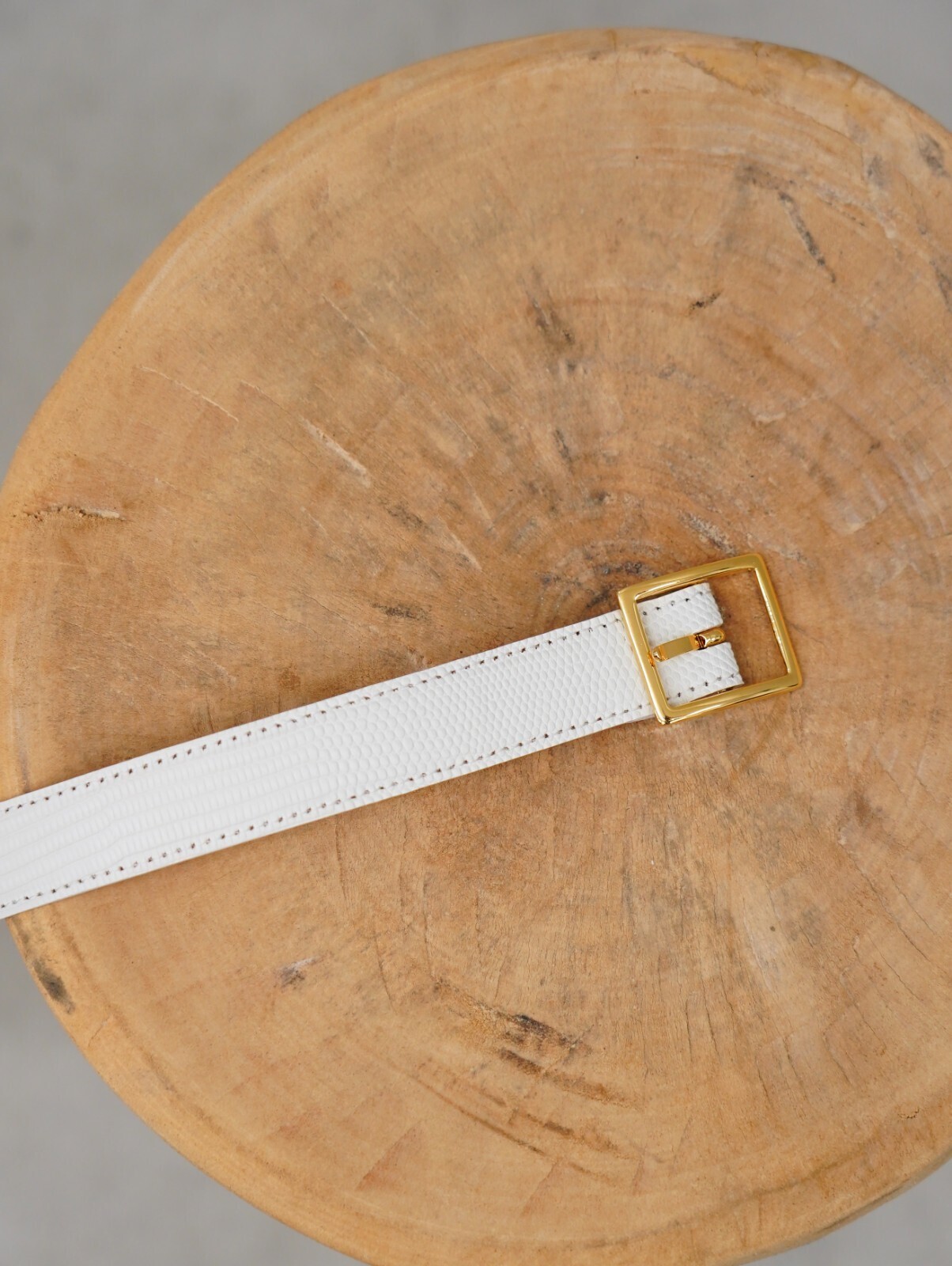 BISOWN WOMENS & MENS LIZARD CLASSIC SQUARE BELT 写真6