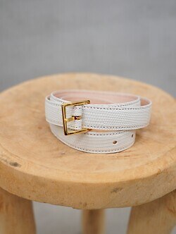 BISOWN WOMENS & MENS LIZARD CLASSIC SQUARE BELT 写真3