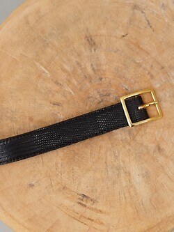 BISOWN WOMENS & MENS LIZARD CLASSIC SQUARE BELT 写真9