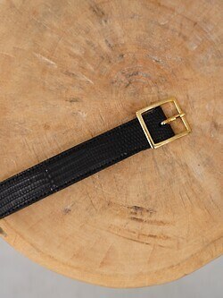 BISOWN WOMENS & MENS LIZARD CLASSIC SQUARE BELT 写真12