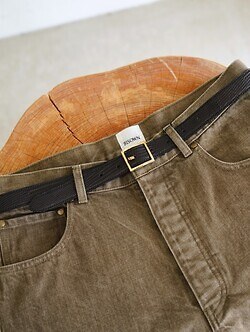 BISOWN WOMENS & MENS LIZARD CLASSIC SQUARE BELT 写真10