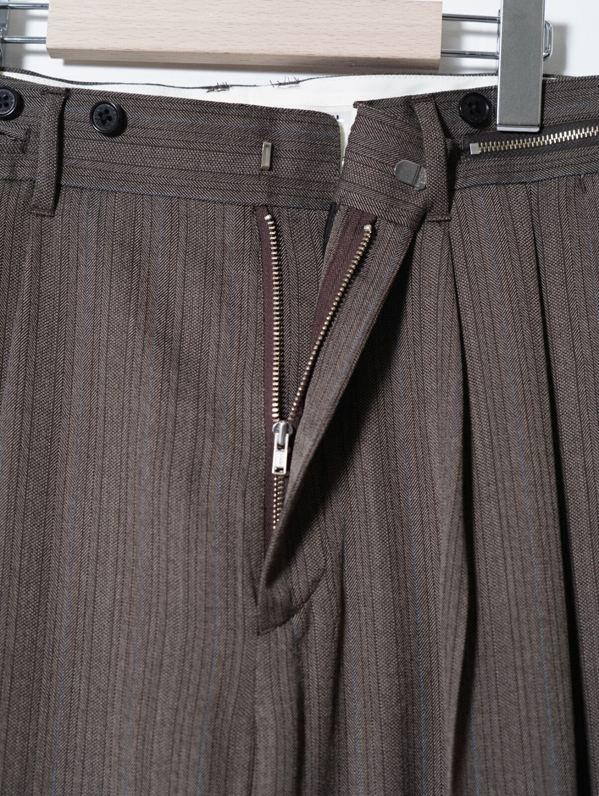 DAIRIKU 남성 "Billy" Stripe Sailor Super Wide Slacks 이미지4