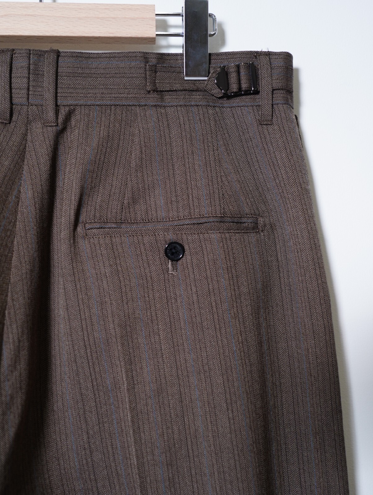 DAIRIKU 남성 "Billy" Stripe Sailor Super Wide Slacks 이미지10