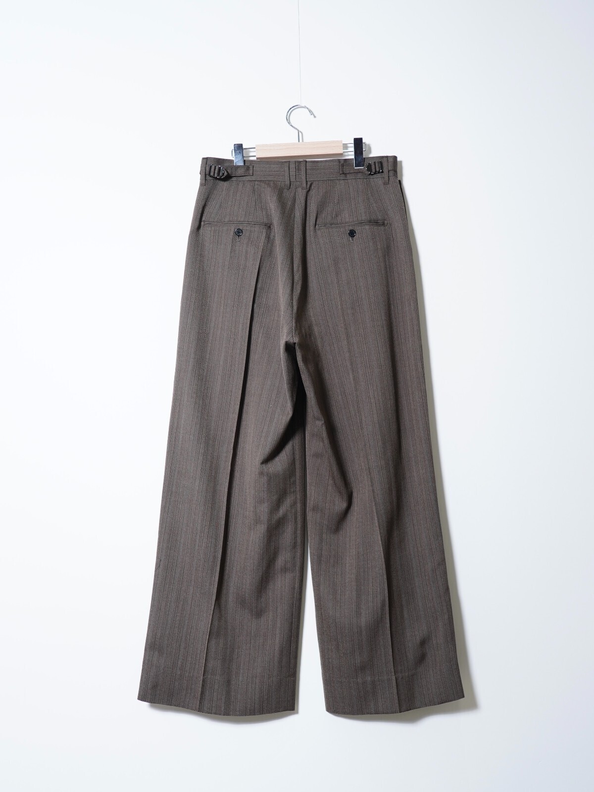 DAIRIKU 남성 "Billy" Stripe Sailor Super Wide Slacks 이미지2