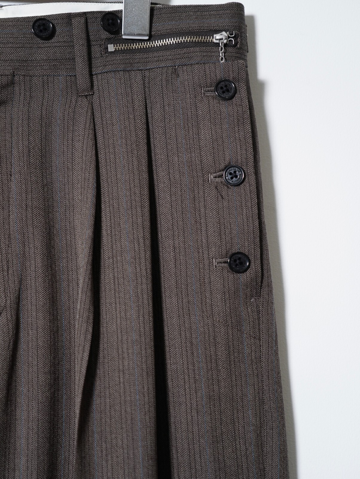 DAIRIKU 남성 "Billy" Stripe Sailor Super Wide Slacks 이미지7