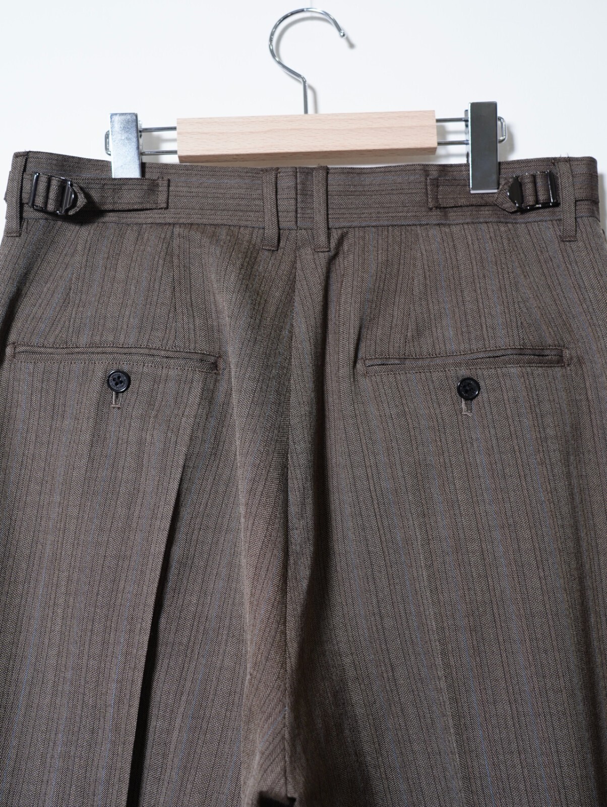 DAIRIKU 남성 "Billy" Stripe Sailor Super Wide Slacks 이미지8