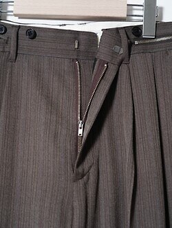 DAIRIKU 남성 "Billy" Stripe Sailor Super Wide Slacks 이미지4