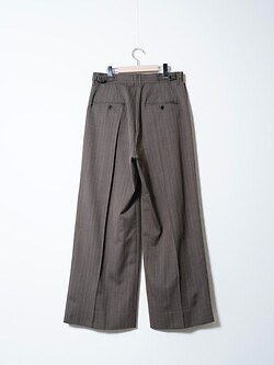 DAIRIKU 남성 "Billy" Stripe Sailor Super Wide Slacks 이미지2