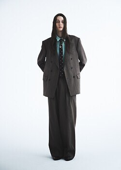 DAIRIKU 남성 "Billy" Stripe Sailor Super Wide Slacks 이미지12