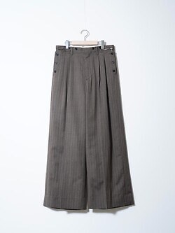 DAIRIKU 남성 "Billy" Stripe Sailor Super Wide Slacks 이미지1