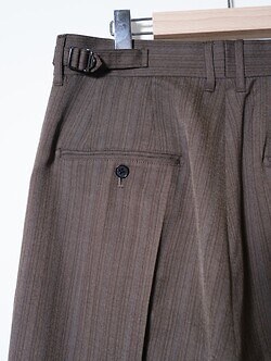 DAIRIKU 남성 "Billy" Stripe Sailor Super Wide Slacks 이미지9