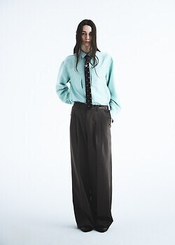 DAIRIKU 남성 "Billy" Stripe Sailor Super Wide Slacks 이미지13