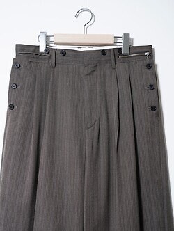 DAIRIKU 남성 "Billy" Stripe Sailor Super Wide Slacks 이미지3