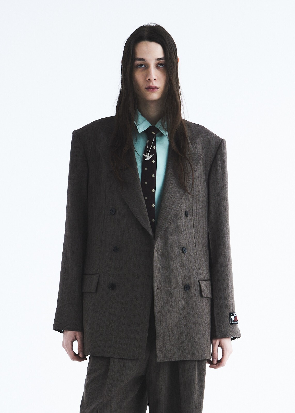 DAIRIKU 남성 "Billy" Stripe Double Tailored Jacket 이미지11