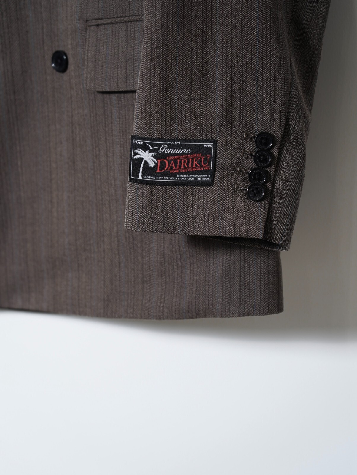 DAIRIKU 남성 "Billy" Stripe Double Tailored Jacket 이미지7