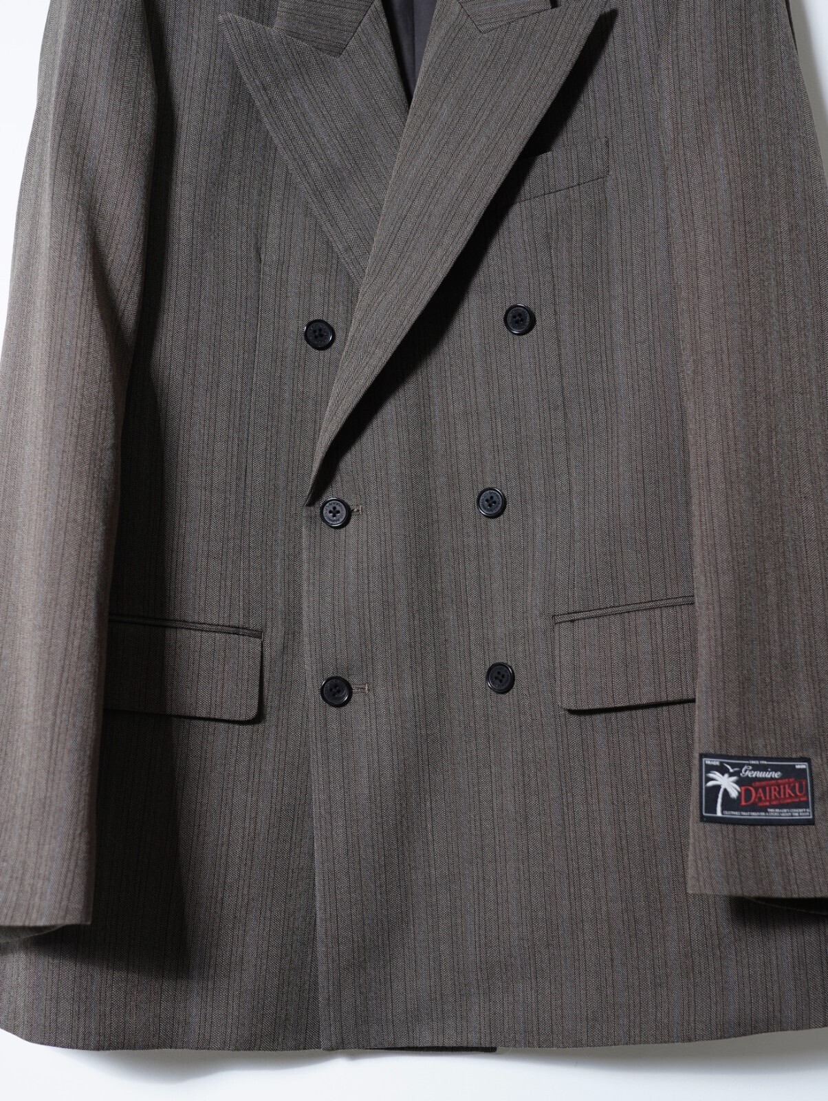 DAIRIKU 남성 "Billy" Stripe Double Tailored Jacket 이미지4