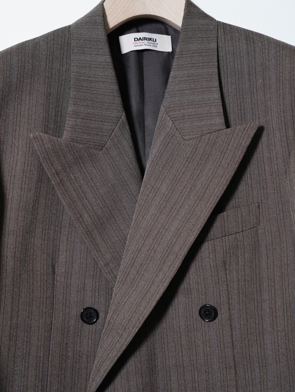 DAIRIKU 남성 "Billy" Stripe Double Tailored Jacket 이미지3