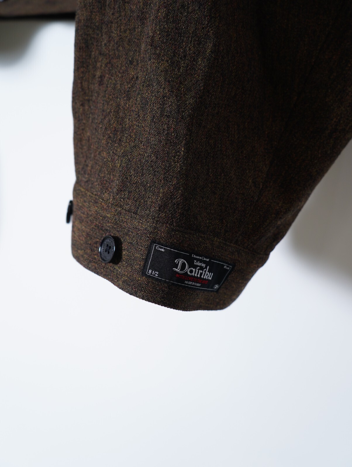 DAIRIKU 남성 "Big Sleeve” Shining Collar Military Jacket 이미지5