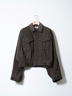 DAIRIKU 남성 "Big Sleeve” Shining Collar Military Jacket 이미지1