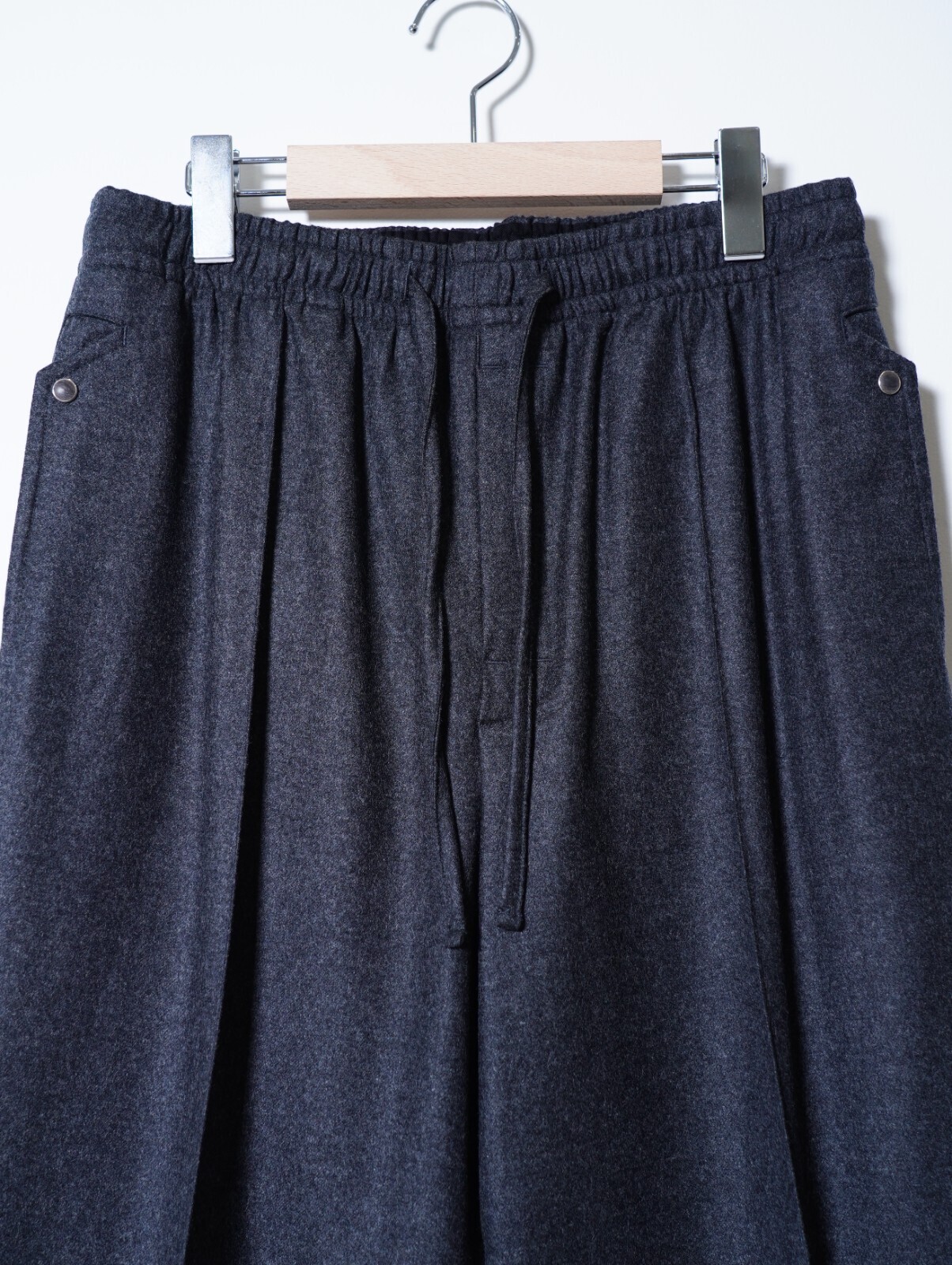 SARTO MENS WOOL CASHMERE FLANNEL EFFORTLESS TROUSERS IMAGE3