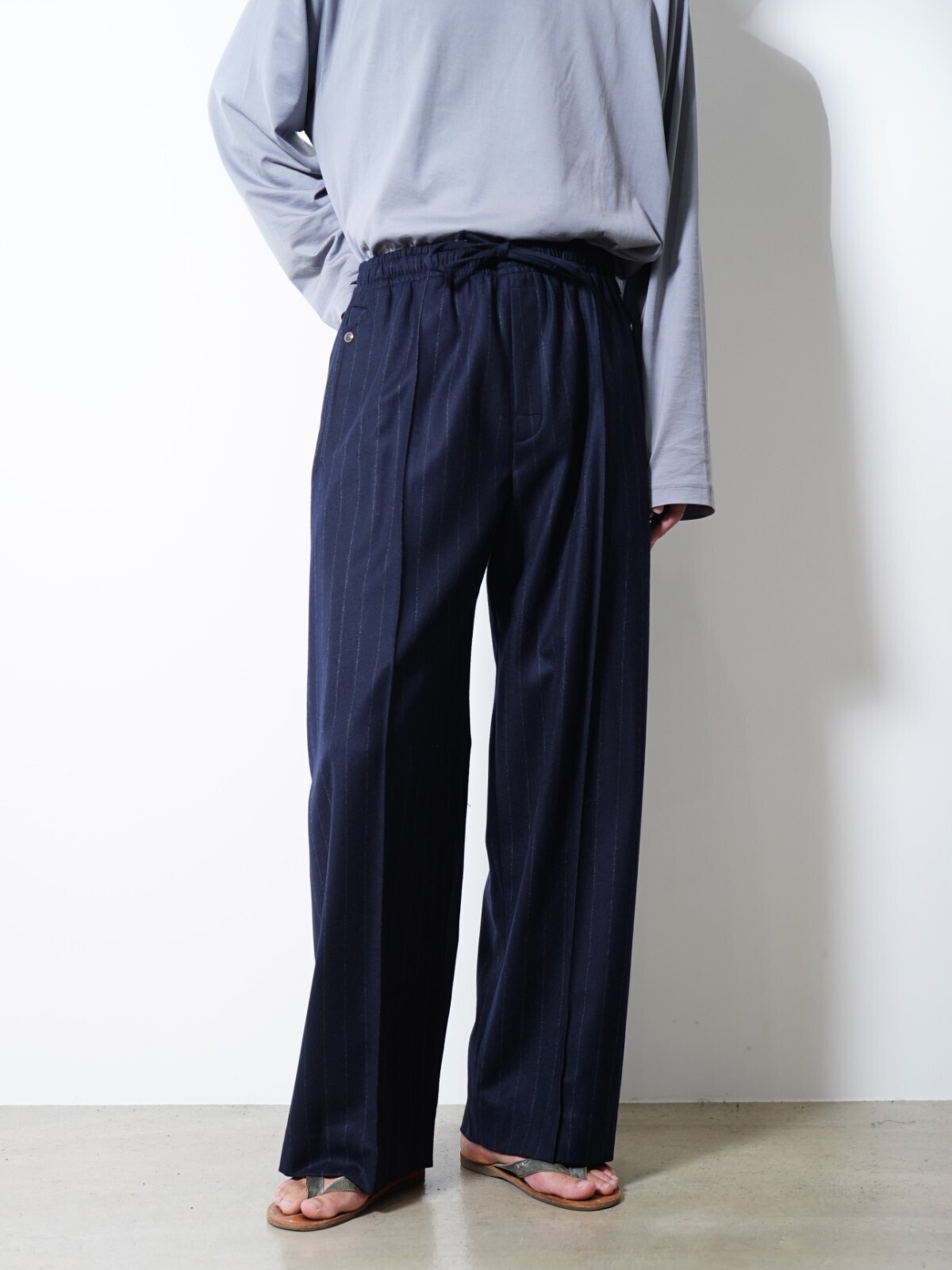 SARTO 男裝 WOOL CASHMERE FLANNEL EFFORTLESS TROUSERS 写真12