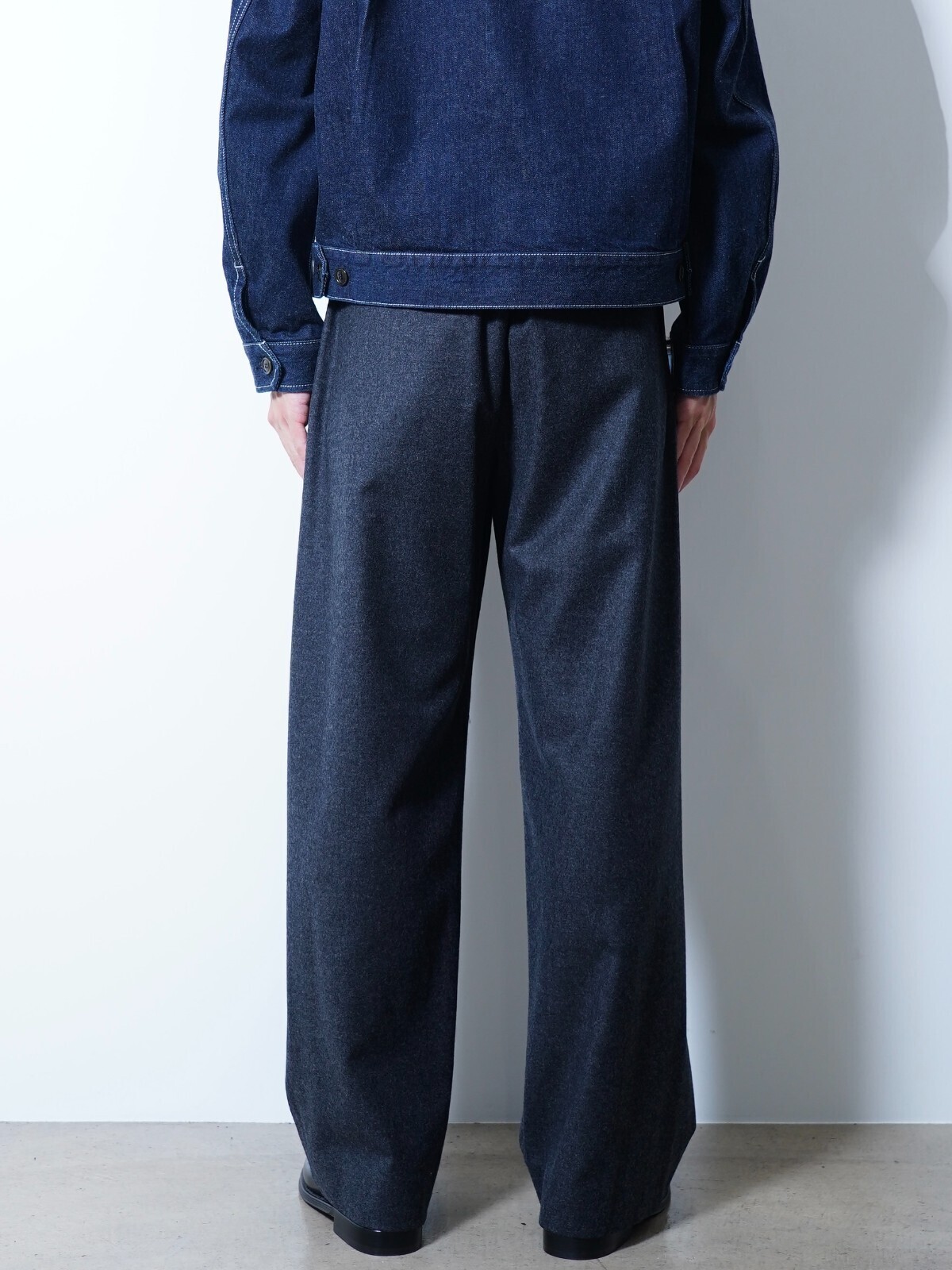 SARTO 男裝 WOOL CASHMERE FLANNEL EFFORTLESS TROUSERS 写真3