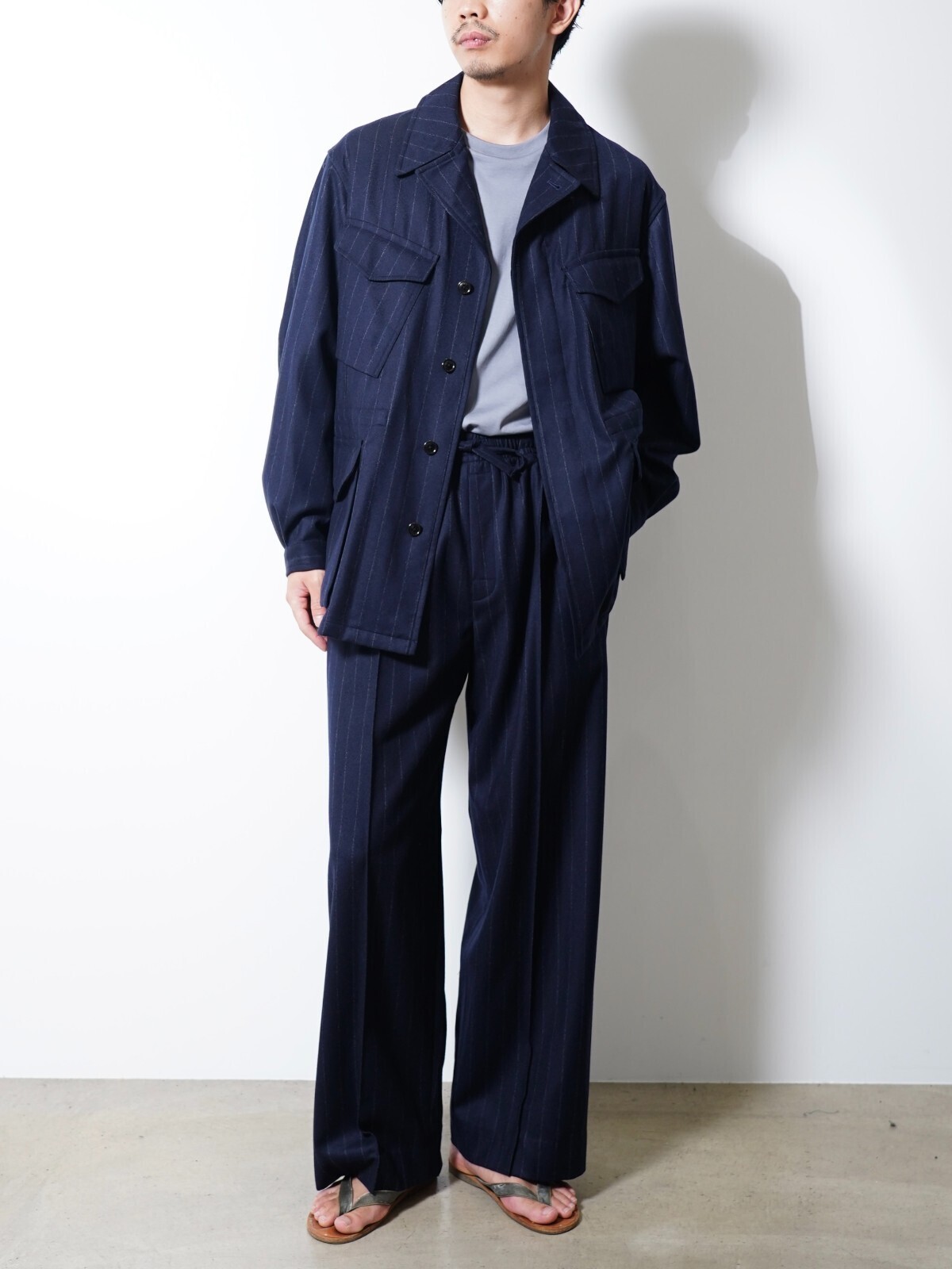 SARTO 男裝 WOOL CASHMERE FLANNEL EFFORTLESS TROUSERS 写真15
