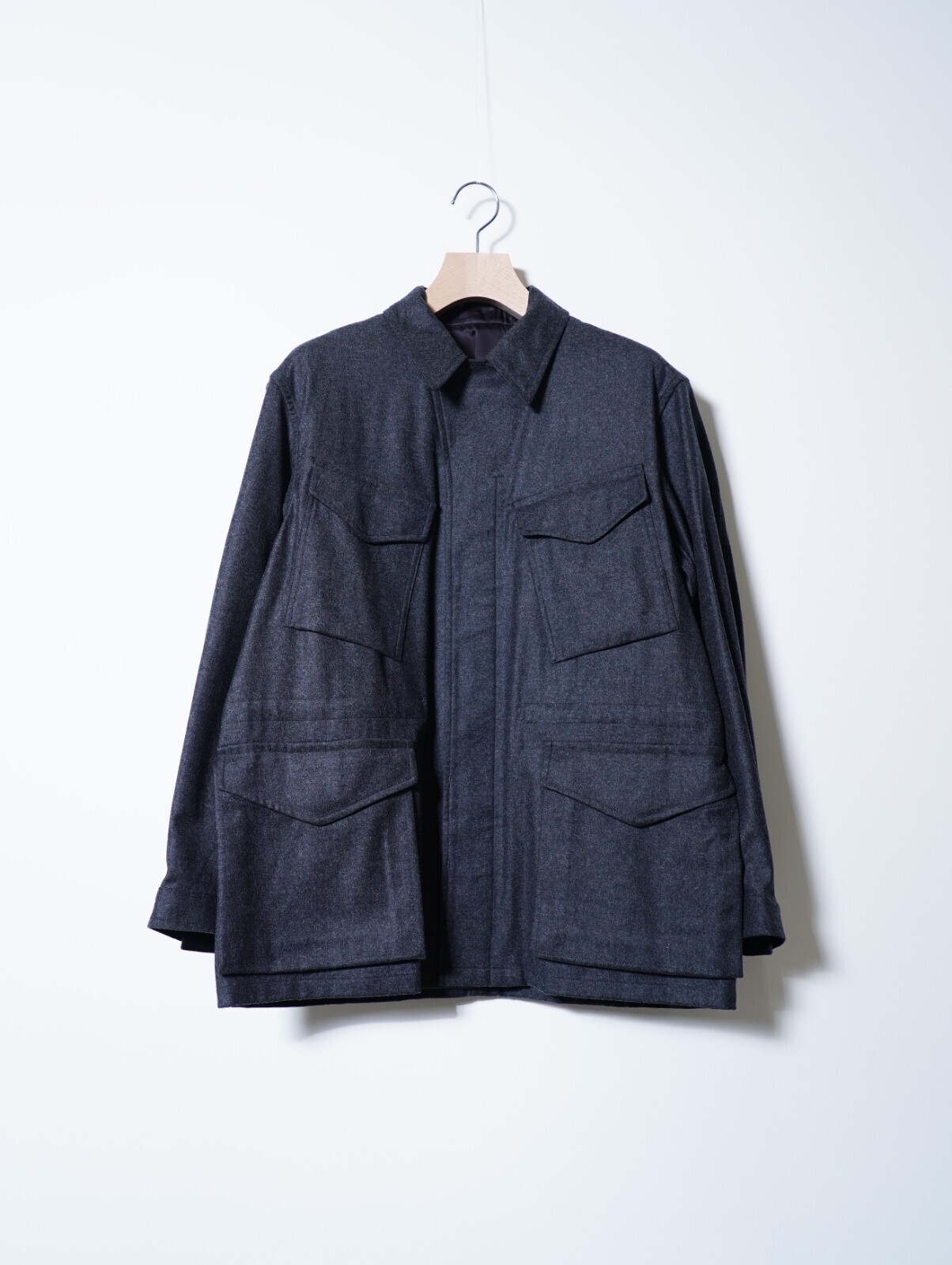SARTO MENS FLANNEL MILITARY JACKET IMAGE2