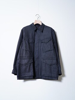 SARTO MENS FLANNEL MILITARY JACKET IMAGE2