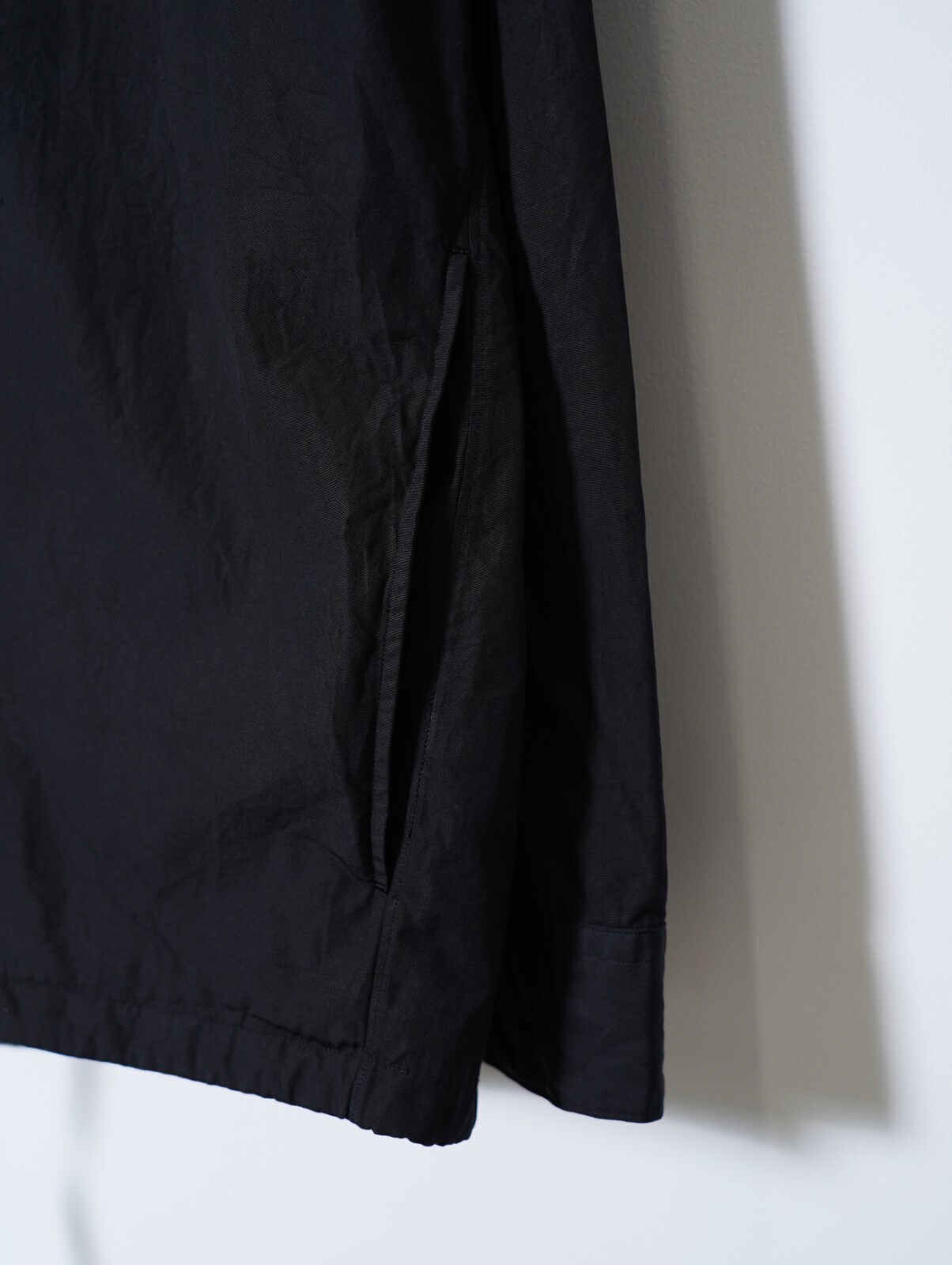 NULABEL MENS GARMENT DYED HOODED SHIRT IMAGE4
