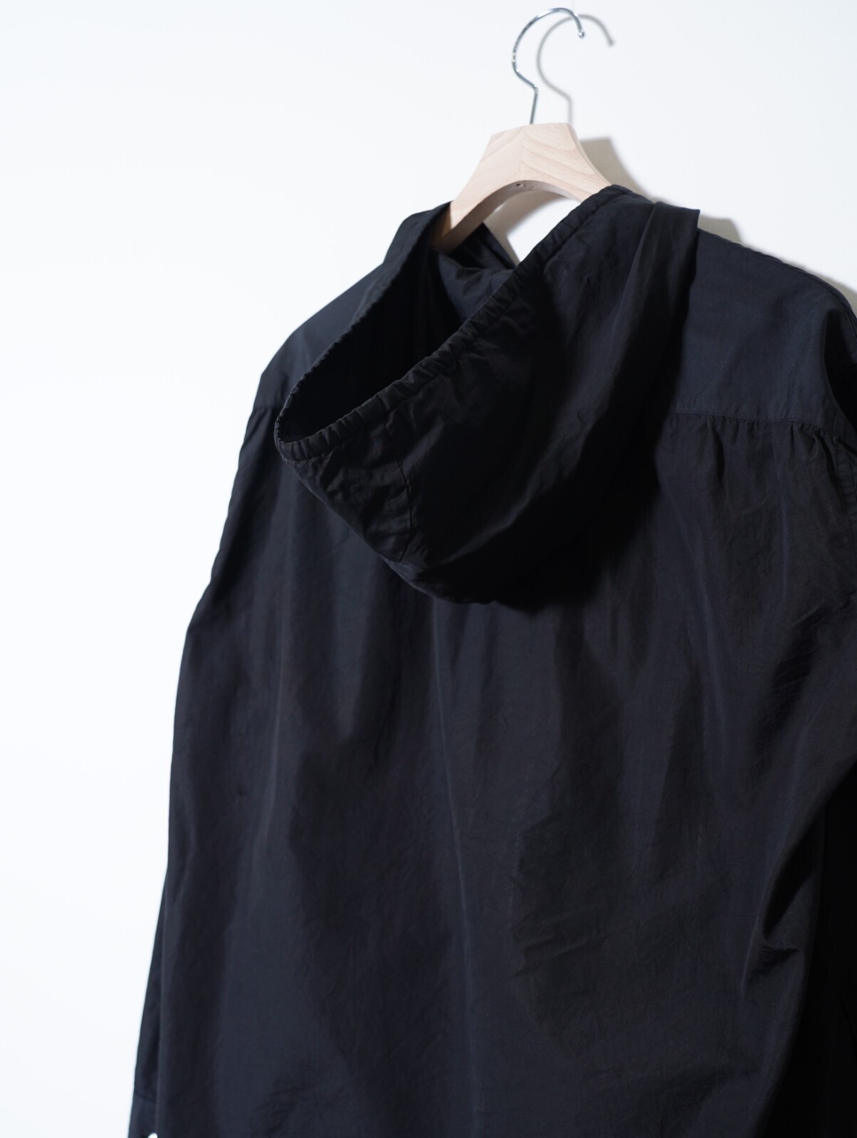 NULABEL MENS GARMENT DYED HOODED SHIRT IMAGE7