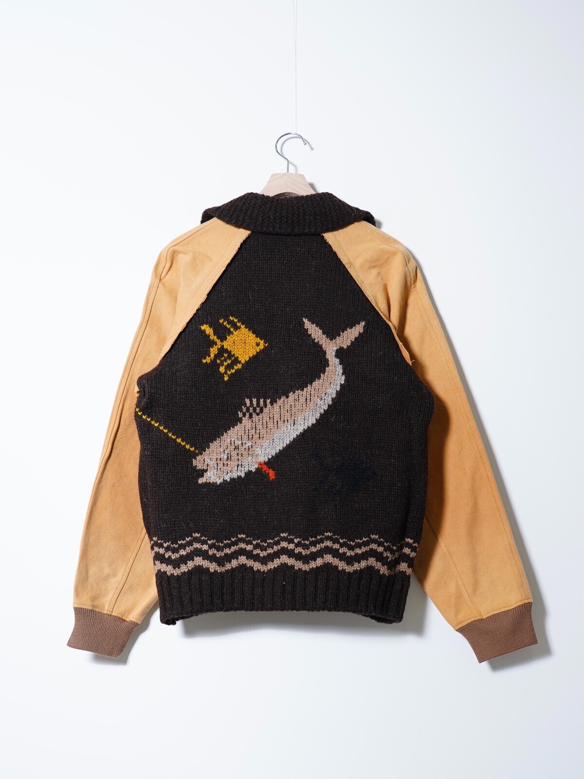 KHOKI 男裝 Combination cowichan sweater 圖片2