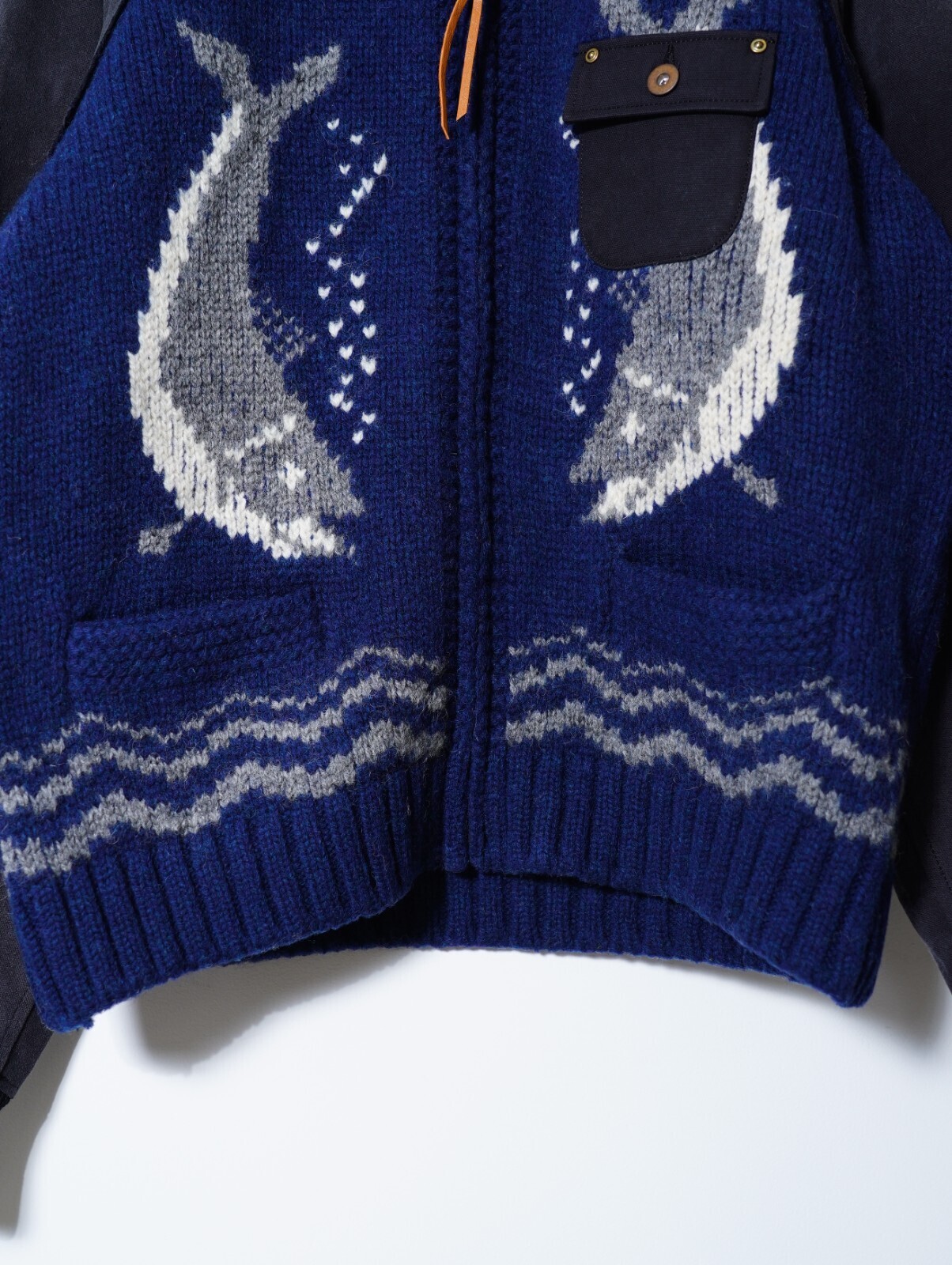KHOKI 男裝 Combination cowichan sweater 圖片16