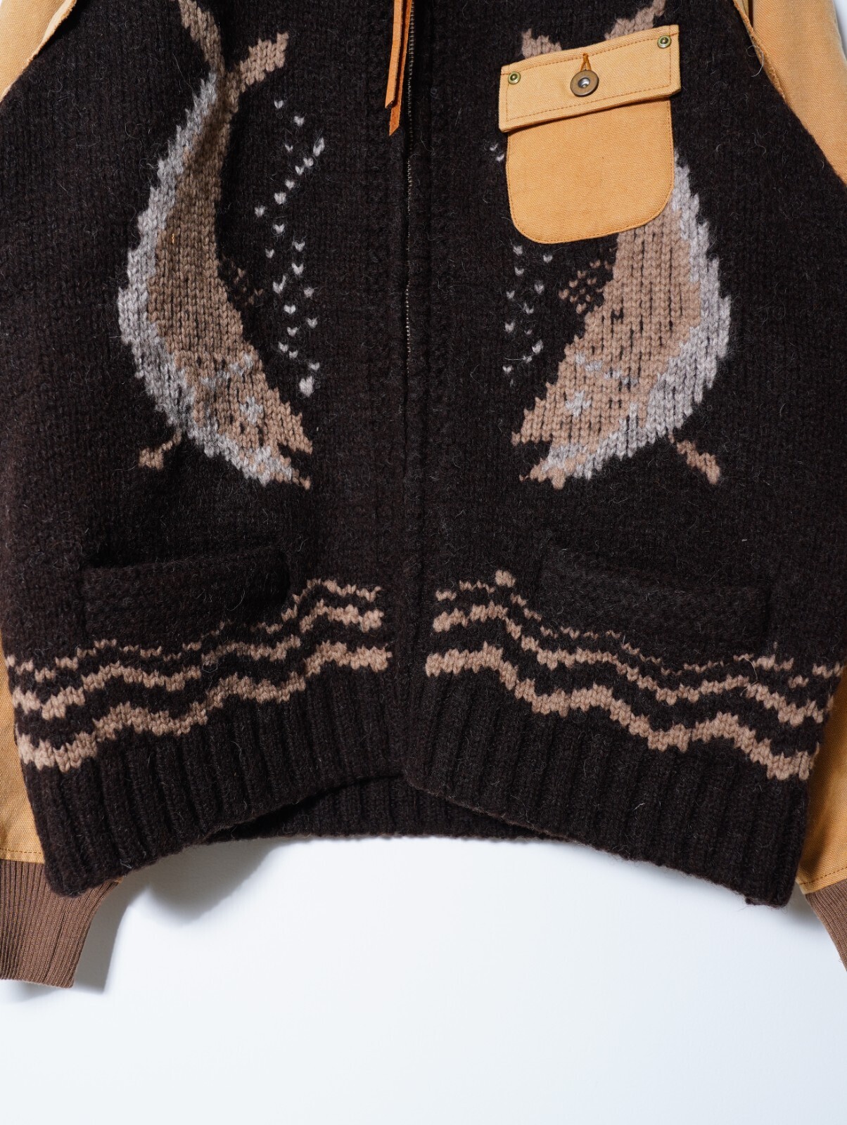 KHOKI 男裝 Combination cowichan sweater 圖片4
