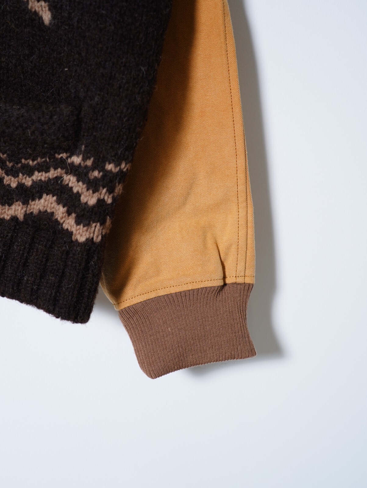 KHOKI 男裝 Combination cowichan sweater 圖片8