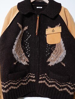 KHOKI 男裝 Combination cowichan sweater 圖片3