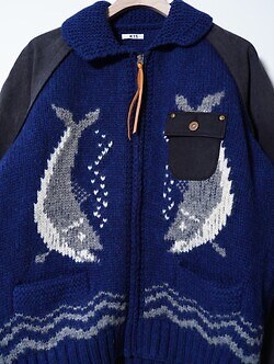 KHOKI 男裝 Combination cowichan sweater 圖片15