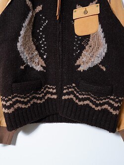 KHOKI 男裝 Combination cowichan sweater 圖片4
