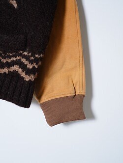 KHOKI 男裝 Combination cowichan sweater 圖片8