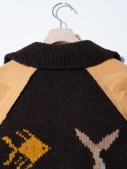 KHOKI 男裝 Combination cowichan sweater 圖片10