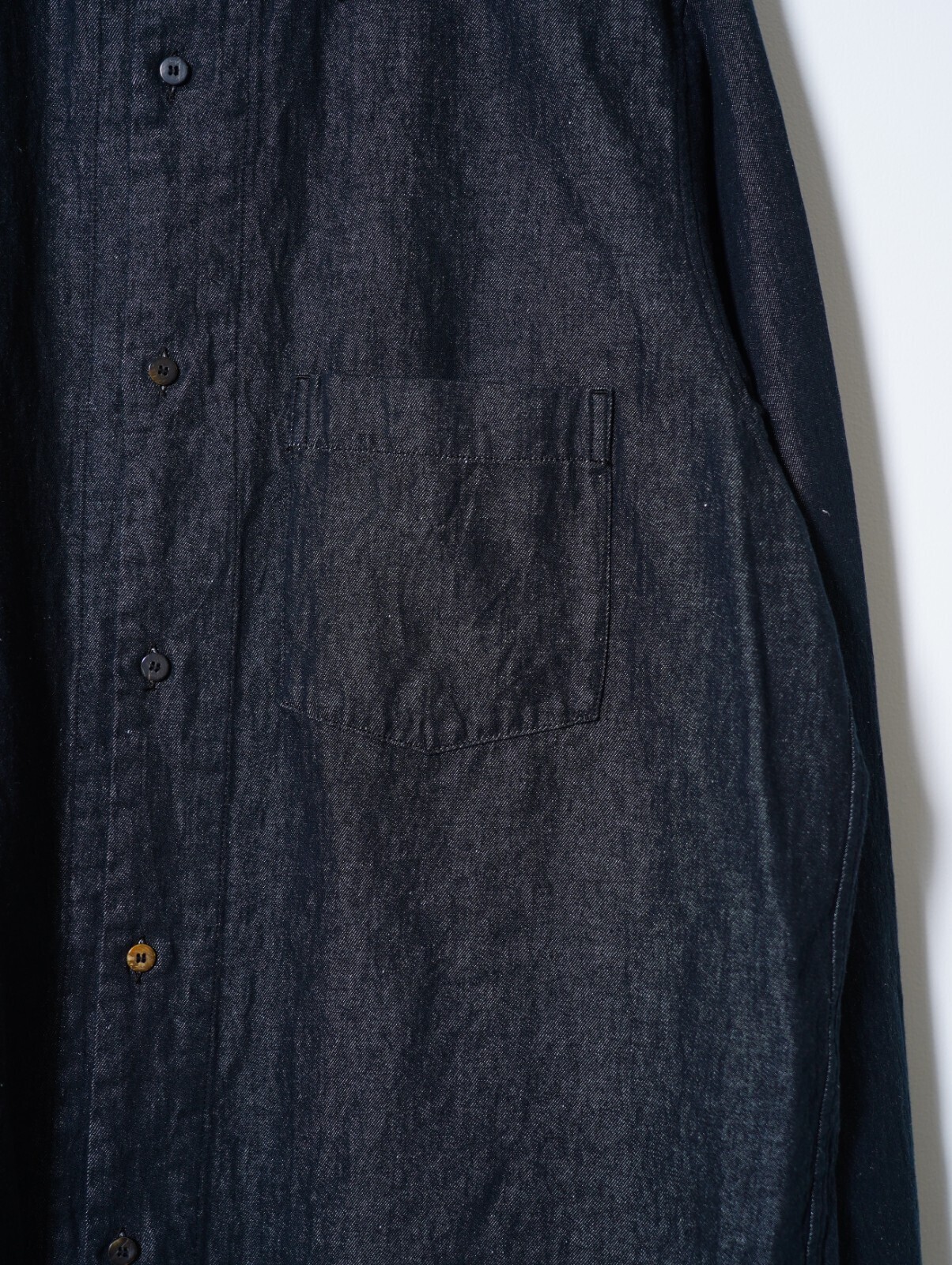 FUJIMOTO MENS Cotton/Linen Tex Shirts IMAGE4