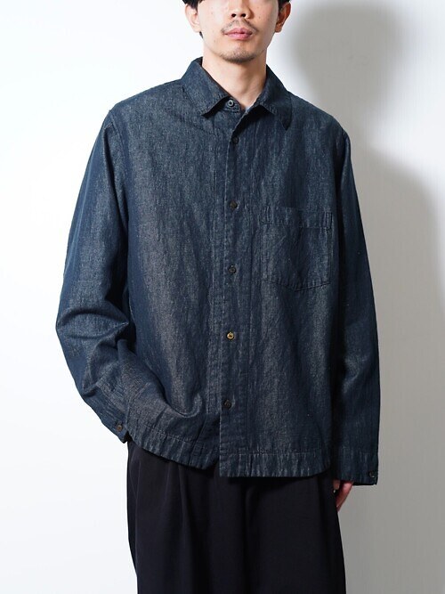 Cotton/Linen Tex Shirts｜FUJIMOTO 남성