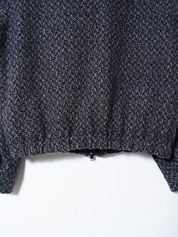 YOKE MENS Herringbone Tweed Zip Blouson IMAGE20